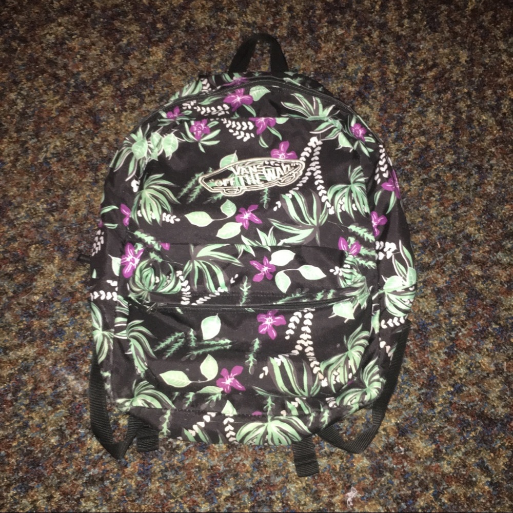 Tropical printed backpack